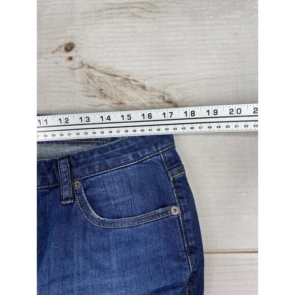Calvin Klein Jeans Womens 32/14 Blue Ultimate Boot Cut Stretch Denim Dark Wash - Picture 6 of 10